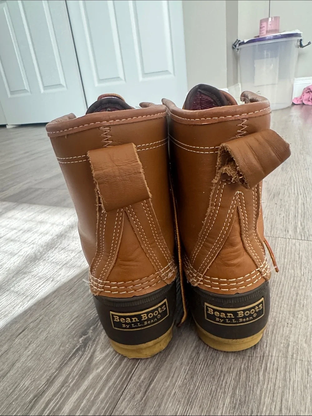 L.L. Bean Brown and Dark Brown Women's Winter Rain Boots